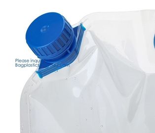 5L BPA Free Collapsible Water Bottle Foldable plastic Water Bag for Promotional/Camping/Climbing/Picnic/BBQ bagease pack