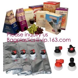 Commercial grade 15l wine bag in box,aseptic milk wine and apple juice bag in box,Filling Aluminum Foil Laminated Clear