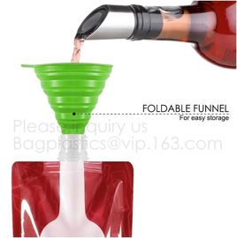 Foldable wine bag portable reusable plastic wine bottle pouch,wine bottle pvc custom packaging bag,vodka,wine,spirit