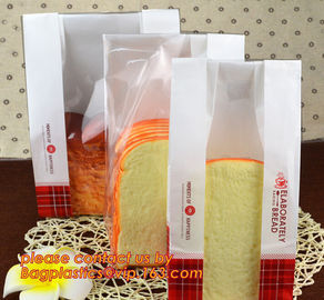 Customize Translucent Window Brown Greaseproof Kraft Paper Bag Special Opp Window Shape, window bags, greaseproof paper