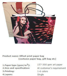 New Wholesale Recycled Fancy Custom Paper Shopping Bag With Logo Print