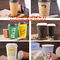natural coffee cup,printed paper cup,tea cup and saucer, New Style Custome Printed Double Wall Paper Coffee Cups with Li