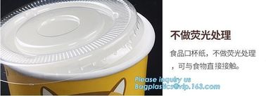 12oz 360ml 34oz 1000ml ice cream paper cup and paper lid,double pe coating single wall recycled 16oz icecream cup 500ml