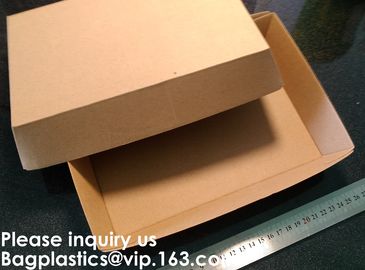 Disposable F Flute Corrugated Kraft Paper Food Tray For Hot Dog Burger Fries Triangle Packaging Pizza Box, Bagease, Bagp