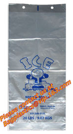 Clear Bags, Ice Bags, Wine Carrier, Ice Bags, Ice Cube Bags, Ice Packaging, 4 Mil Poly Bag