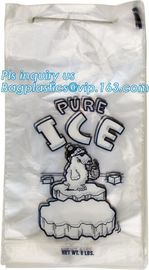 WICKETEDplastic ice cube bags, Ice Cube Freezer Bags, Disposable Ice Cube Bag, poly ice bag clear flat ice packaging bag