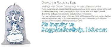 BIO-DEGRADABLE, Commercial Ice Bags, Poly Ice Bags, Metallocene Bags, Plastic Twist Tie Ice Bags, Customized Retail Ice