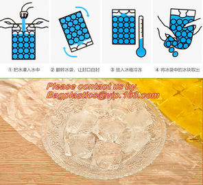 BPA Free Custom Ice Cube Maker, Disposable Polyethylene Pe Plastic Ice Cube Bags, Selfsealing Ice Cube Packaging Bag