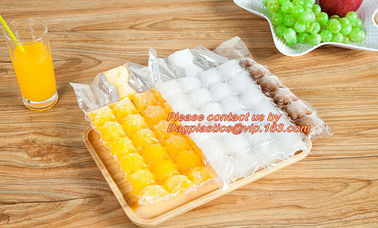 Food Grade Safety Disposable Plastic Ice Cube Bag for Making Ice Packs, Self-Seal Disposable plastic LDPE Ice Cube Bags