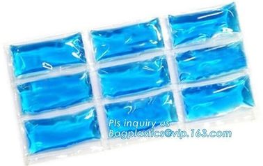 on-toxic plastic material gel ice pack, Refrigerated cooler bags, ice eutectic gel bag for fresh food and beverage, GEL
