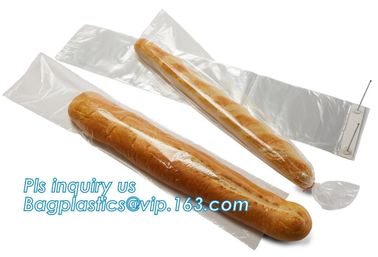 biodegradable plastic food bread wicket bag, PACK, Accept Custom Order bread packaging CPP BOPP plastic wicket bread bag