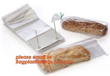 Bakery use FDA approved food grade custom logo clear 30microns wicketted pe bags for bread,micro-perforated plastic bag