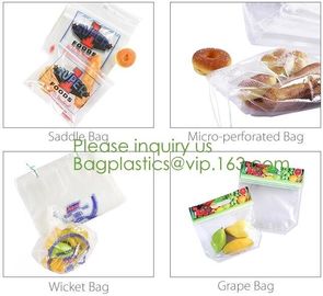 Microperforation blocked bags,microperforated bag for fruit and vegetable,Microperforation triangle bopp sandwich packag