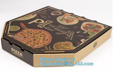 Wholesale Custom Printed Corrugated Cardboard Recycle Paper Pizza Box Manufacturer,Foldable Flat Packing Blank Craft Pac