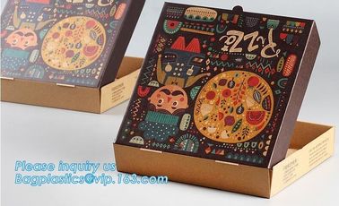 Cheap White Kraft Paper Pizza Packing Box,Customized Color printed white card paper pizza boxes,rectangular pizza boxes