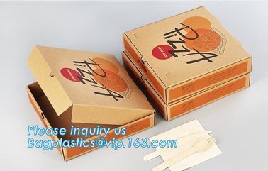 Custom Pizza Packing Paper Box Corrugated With Different Size,Recycle Paper Simple Pizza Package Lunch Box bagease pac