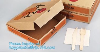 Custom Pizza Packing Paper Box Corrugated With Different Size,Recycle Paper Simple Pizza Package Lunch Box bagease pac