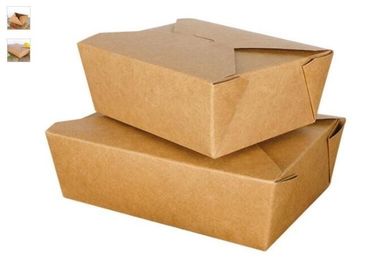 China Wholesale Disposable Take Away Kraft Paper Lunch Box/Paper food Container,disposable kraft paper lunch box,food pa