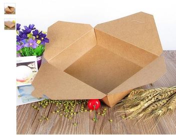 China Wholesale Disposable Take Away Kraft Paper Lunch Box/Paper food Container,disposable kraft paper lunch box,food pa