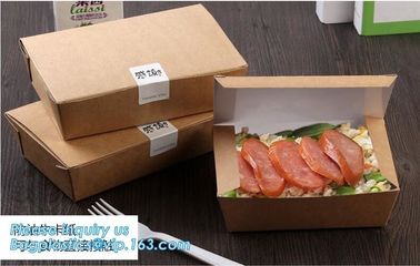 Custom Wholesale Recyclable Packaging Food Kraft Paper Lunch Corrugated Box,premium food box paper folding lunch box bro