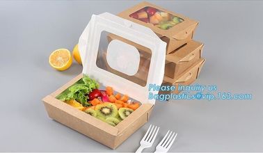 Custom Wholesale Recyclable Packaging Food Kraft Paper Lunch Corrugated Box,premium food box paper folding lunch box bro