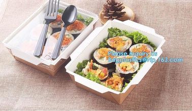 Kraft Rose Luxury Packaging Paper Lunch Box For Bento Malaysia Disposable 3 Compartment Folding Fast Food Burger Creativ