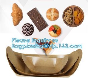 Disposable brown kraft paper boat paper food tray,Latest design food grade cardboard food fold paper boat trays bagease