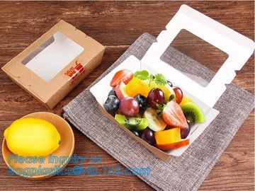 Wholesales custom rectangle die cut packaging lunch food kraft paper corrugated mailer box,Takeout Food Packaging Kraft