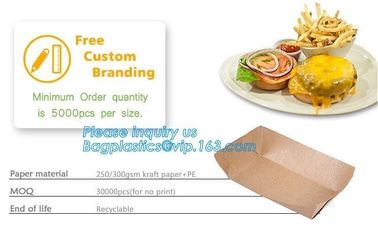 Take out Food Packing food containers Biodegradable Lunch Box Disposable Kraft Paper Box,brown kraft paper food box / Wh