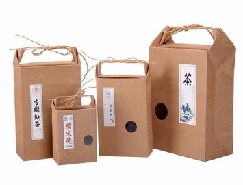 kraft rice packing bag,Custom logo rice bags stand up colorful printing kraft paper vacuum biodegradable food packaging