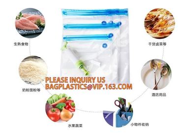 Commercial Grade Freezer Food Packing Vacuum Saver Rolls Sous Vide Food Storage Bag, reusable laminated plastic packing