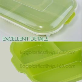 biodegradable plastic melamine fast food 5 compartment divided lunch, hospital food plate, custom disposable food storag