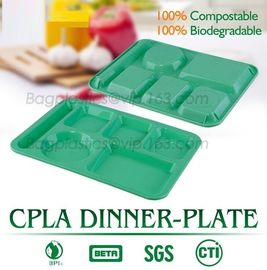 School use high quality biodegradable lunch plate for students, children plate with lid, Dishwasher Safe Shool Hospital