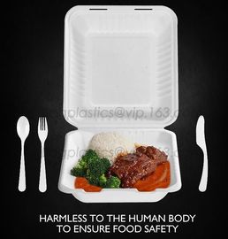 disposable takeout box for lunch, carry out container, meal prep food container Pla lunch box