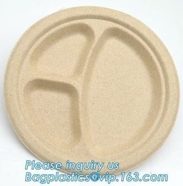 Plate Compostable Wheat Straw Fiber, Wheat Straw Dumpling Plate, Wheat straw eco plates customized wheat plate dishes an