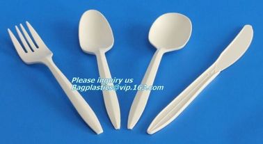 5.5 inch BPA FREE Spork Biodegradable Plastic PLA Fork Spoon Combination Corn Starch Compostable Disposable bagplastics