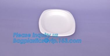 7 inch Pretty Food Grade Eco Biodegradable Tableware Disposable Corn Starch Plate,corn starch disposable plastic plates/