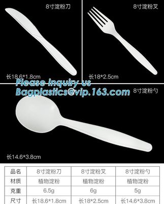 Biodegradable disposable cutlery eco friendly plastic CPLA cutlery,Disposable Biodegradable Corn Starch Cutlery/Spoon