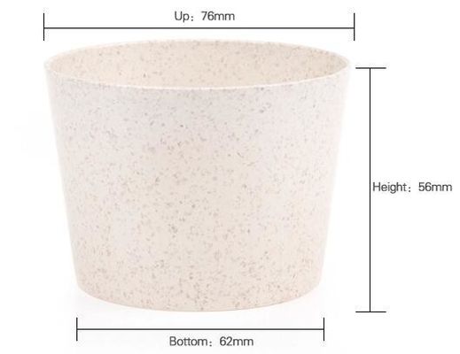 Wheat straw Compostable PLA eco-friendly biodegradable Biodegradable ECO Friendly PLA Plastic Cup with Lid bagease pac