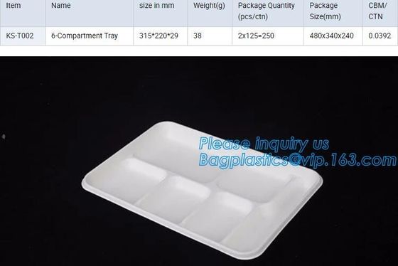 Compostable custom environmental biodegradable trays disposable sugarcane pulp paper plate,Wheat Straw Fiber, Bagasse Su