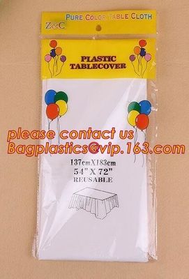 colorful plain plastic Table cloth roll, Popular new products lace table cloth in roll, Disposable roll vinyl table clot