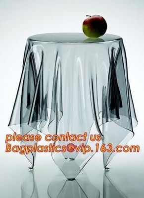 Disposable Tablecloths Plastic Tablecloths Thicken Tablecloths White Film Transparent Waterproof Table Cloth BAGEASE