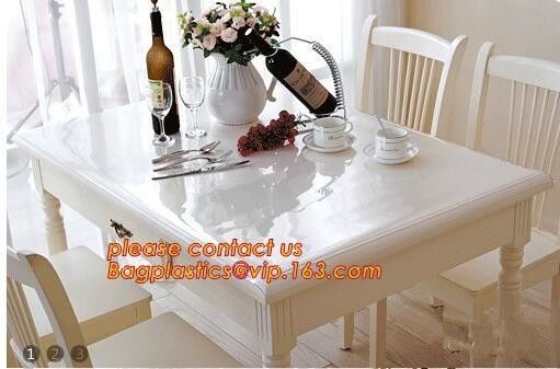 Disposable Tablecloths Plastic Tablecloths Thicken Tablecloths White Film Transparent Waterproof Table Cloth BAGEASE