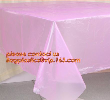 Colorful Plastic Tablecloth Wedding Decoration Supplies Party Table Cover 10 colors to choose, Waterproof Table Cover Pa