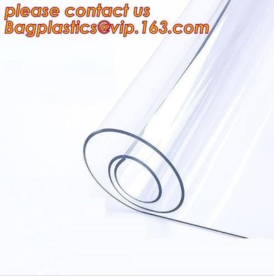 SUPER CLEAR ECO Oil proof disposable plastic tablecloth table mats frosted crystal board waterproof PVC soft glass cloth