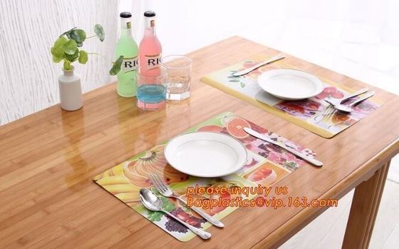 Custom PVC Woven Decorative Table Mat Placemat,Dining Room Hot Food Woven Fabric Vinyl PVC Table Mat,placemats pvc dinin