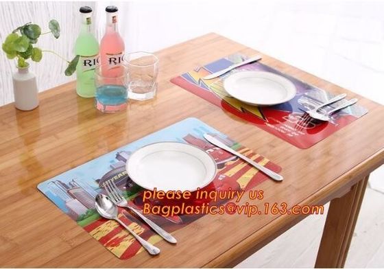 Amazon hot Crossweave Woven Non-slip Insulation PVC Placemat Washable Table Mats,Dining Decorative PVC Table Mats Table