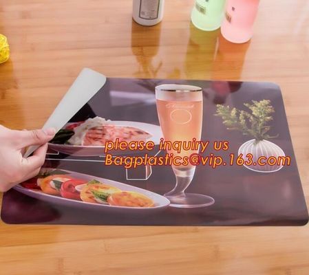 Top quality factory price durable anti-slip pvc plastic colorful round hollow-out mesh placemat table mat for restaurant