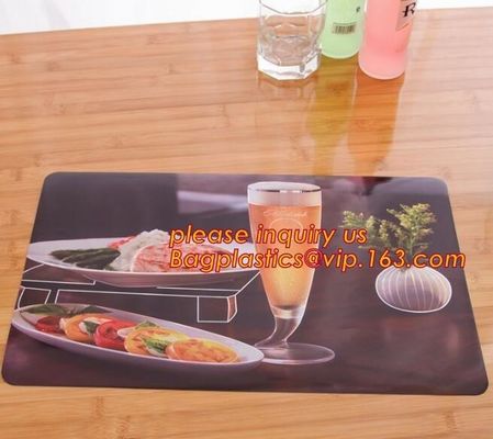 Top quality factory price durable anti-slip pvc plastic colorful round hollow-out mesh placemat table mat for restaurant