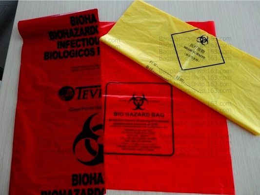 Biohazard Bags, LDPE bags, HDPE bags, LLDPE bags, Yellow bags, Red bags, Blue bags, sacks